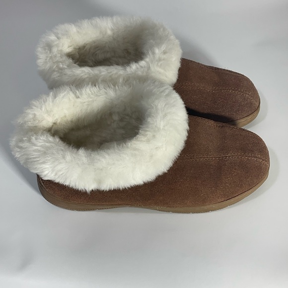 Red Wing SheepSkin Fleece Lined Cowhide Suede Leather Slippers Size L8; NICE!! - Picture 4 of 15